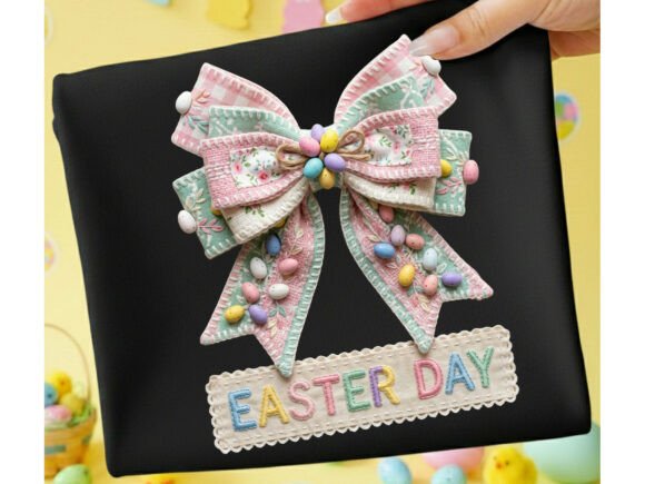 Download Bowtie Easter Day Faux Yarn Png - Png Collection