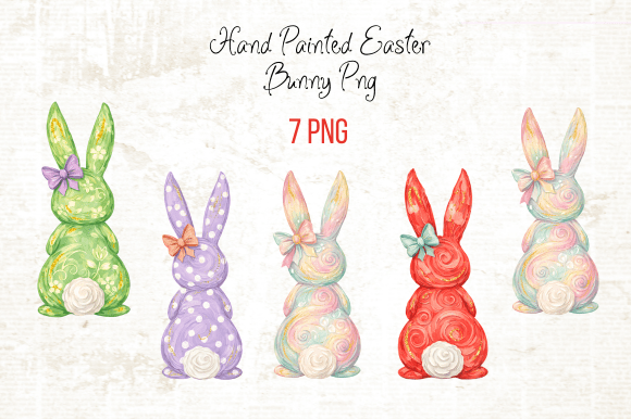 Download Hand Painted Easter Bunny PNG - Png Collection