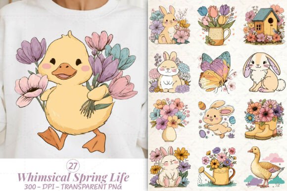 Download Whimsical Spring Life PNG Clipart Bundle - Png Collection