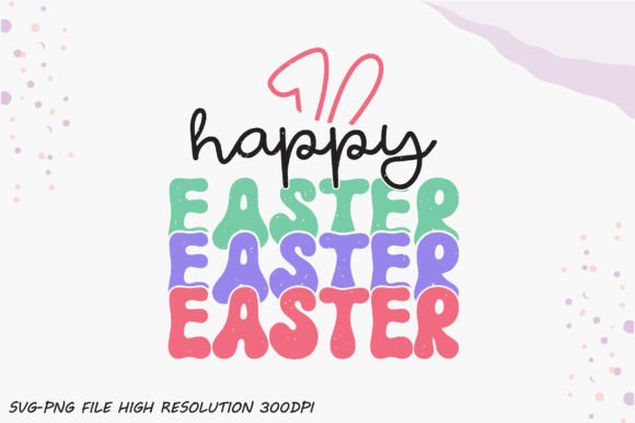 Download Happy Easter Retro PNG Sublimation - Png Collection