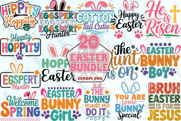 Download Easter Typography Bundle PNG - Premium Resources