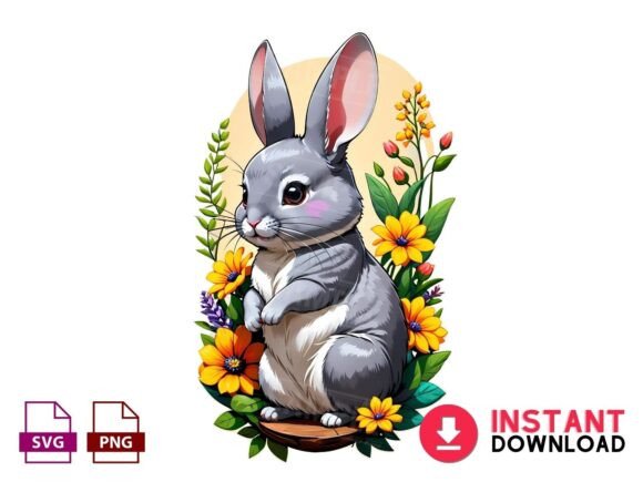Download Vibrant Easter Bunny Png Colorful - Png Collection