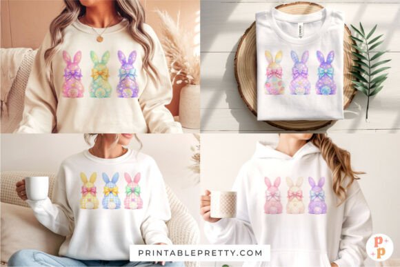 Download Coquette Bunny Easter PNG Bundle - Png Collection