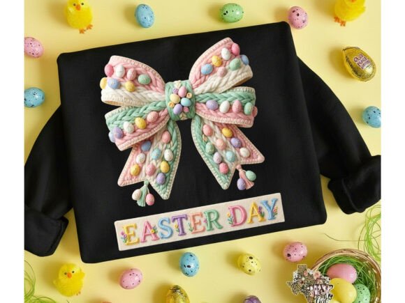 Download Bowtie Easter Day Faux Yarn Png - Png Collection