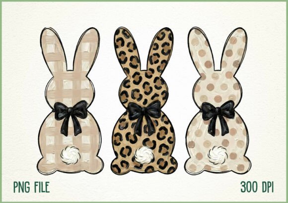 Download Neutral Hand Painted Easter Bunny PNG - Png Collection