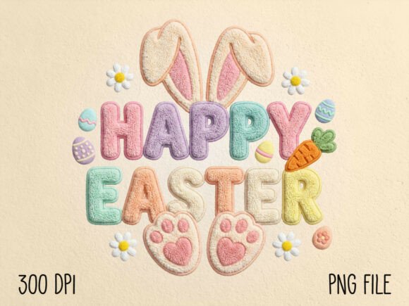 Download Faux Yarn Happy Easter Sublimation PNG - Png Collection