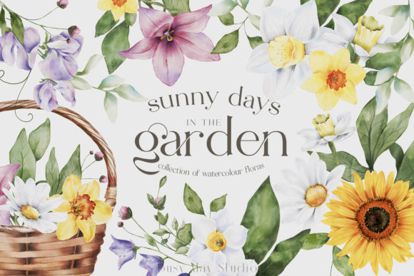Download Spring Florals Watercolour Daffodils PNG - Png Collection