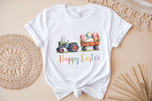 Download Easter Tractor Farm Easter Boy Kid PNG - Png Collection
