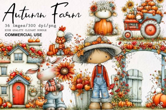 Download Autumn Farm PNG Clipart Bundle - Png Collection