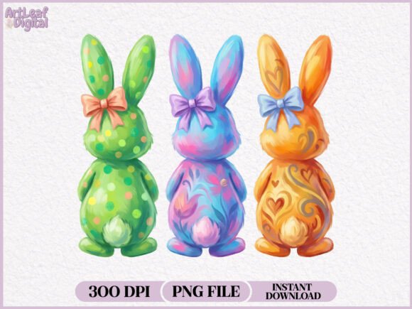 Download Hand Painted Easter Bunny PNG - Png Collection