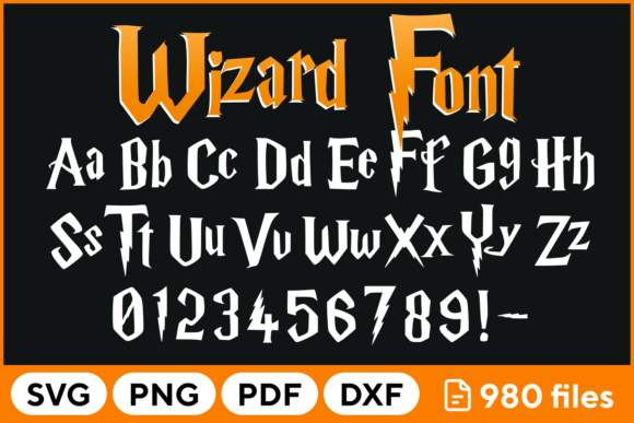 Download Wizard Font Svg Png Pdf Dxf - Png Collection