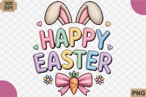 Download Happy Easter, Pastel Bunny Ears PNG - Png Collection