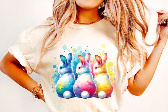 Download Easter Watercolor Bunny PNG Sublimation - Png Collection