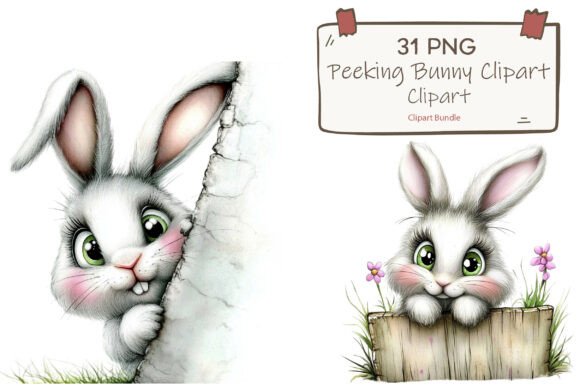 Download Adorable Spring Rabbit Clipart PNG - Png Collection