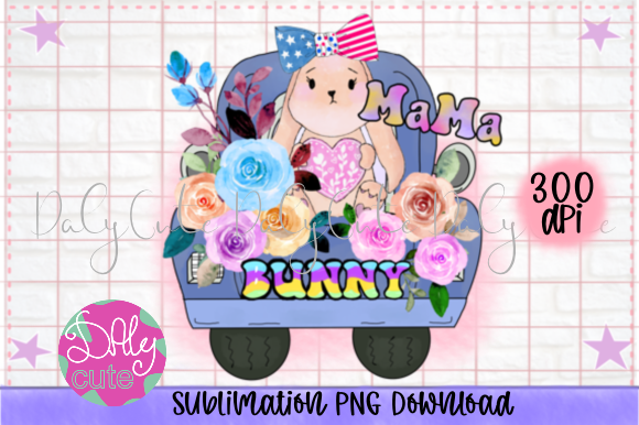 Download Mama Bunny Sublimation PNG File - Png Collection