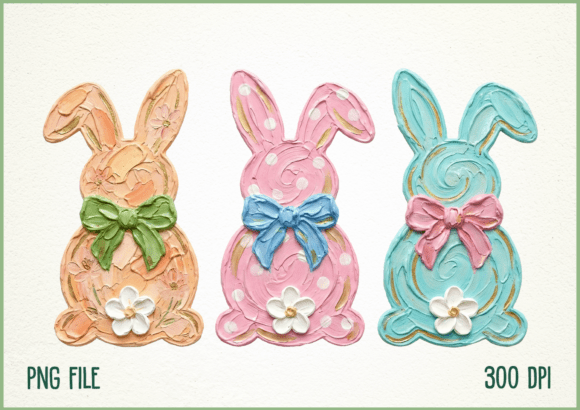 Download Hand Painted Easter Bunny Rabbit PNG - Png Collection
