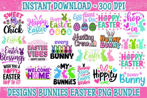 Download Pink Easter PNG Bundle Sublimation - Png Collection
