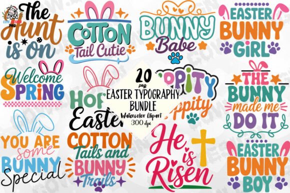 Download Easter Typography Bundle PNG - Premium Resources