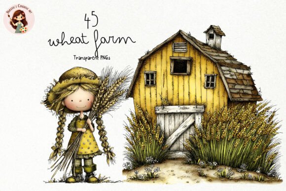 Download Whimsical Wheat Farm PNG Clipart - Png Collection