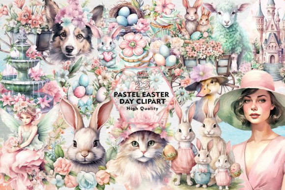 Download Pastel Easter Day Clipart PNG Graphics - Png Collection