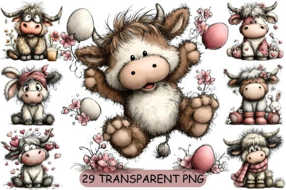 Download 29 Cute Highland Cow PNG Clipart - Png Collection