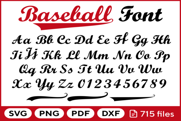 Download Baseball Font Svg Png Pdf Dxf - Png Collection