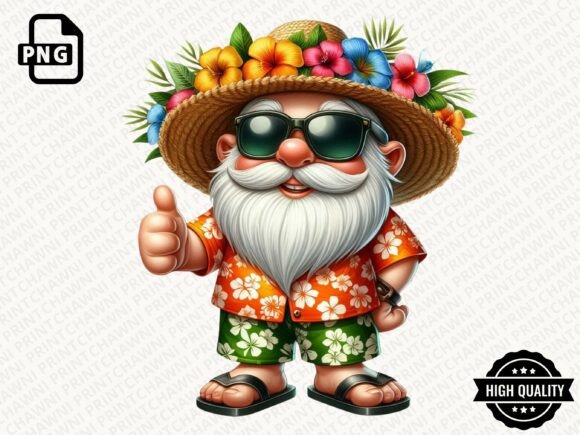 Download Watercolor Beach Gnome PNG - Png Collection
