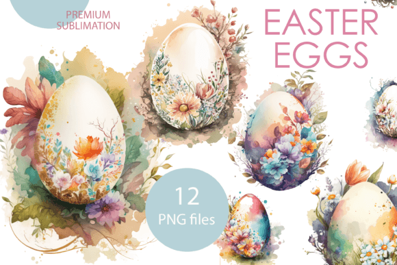 Download Easter Clipart Watercolor Eggs PNG - Png Collection