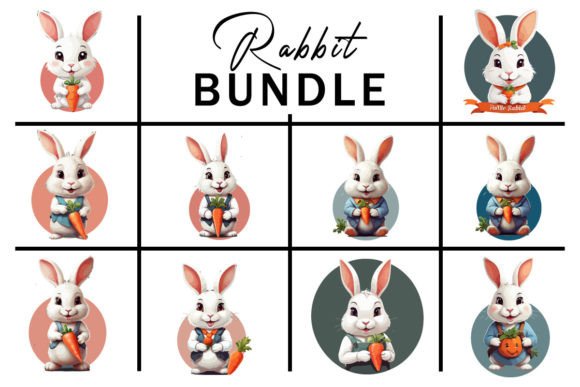 Download Rabbit, Bunny, T Shirt Design Bundle - T shirt design Collection