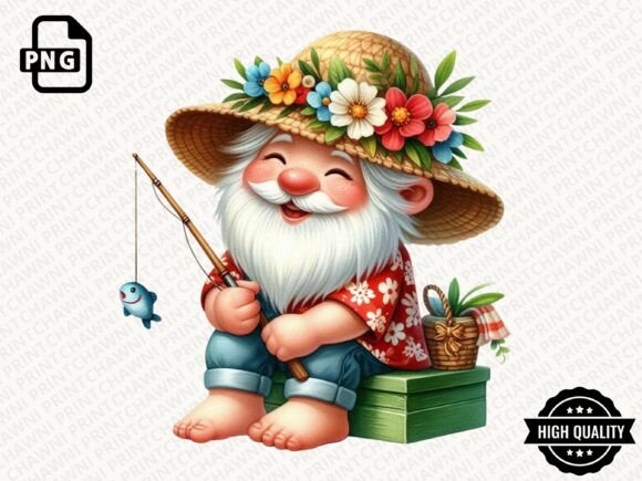 Download Watercolor Beach Gnome PNG - Png Collection