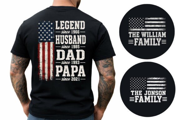 Download Legend Husband Dad Papa T Shirt Design - T shirt design Collection