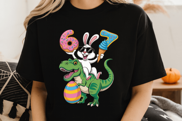 Download Funny Easter Bunny Riding Dinosaur PNG - Png Collection